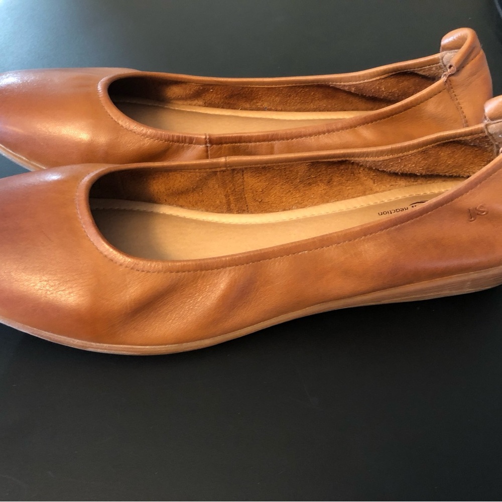 Josef Seibel Women's Brown Leather Ballet Flats - Picture 2 of 7